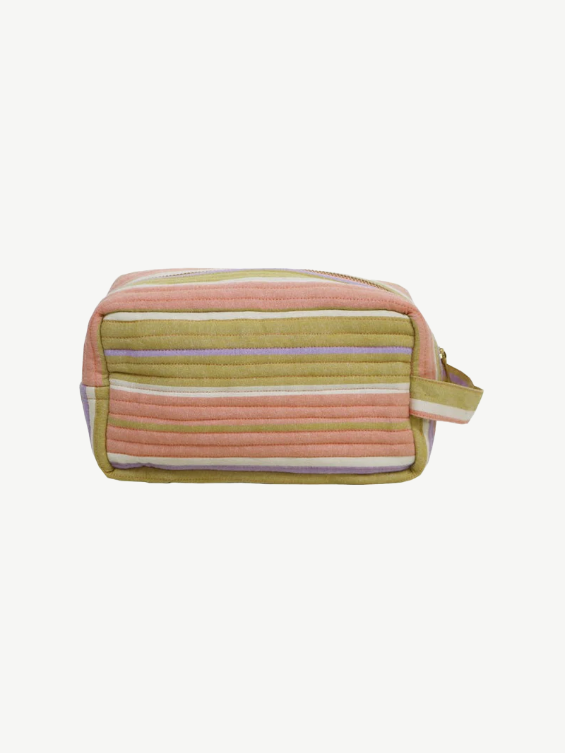 Mosey me - Miami stripe dopp kit