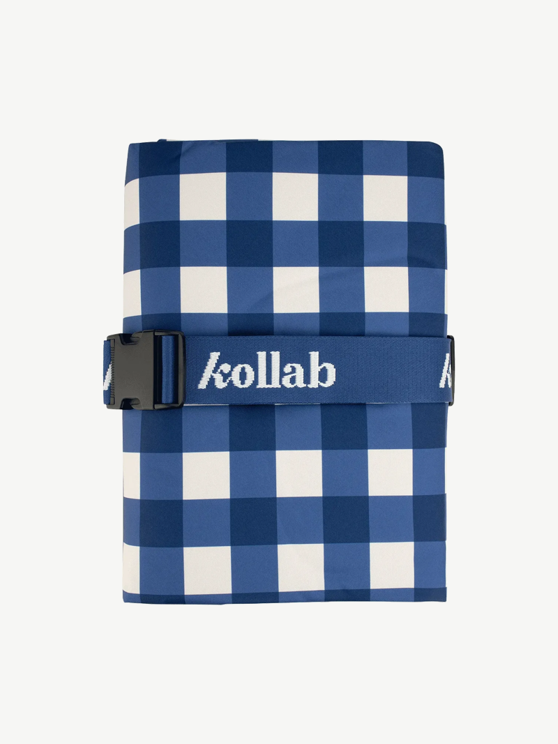 Kollab - picnic mat - blue check