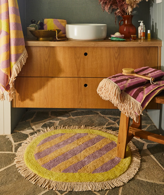 Sage x Clare Jarita Bath Mat - Mauve