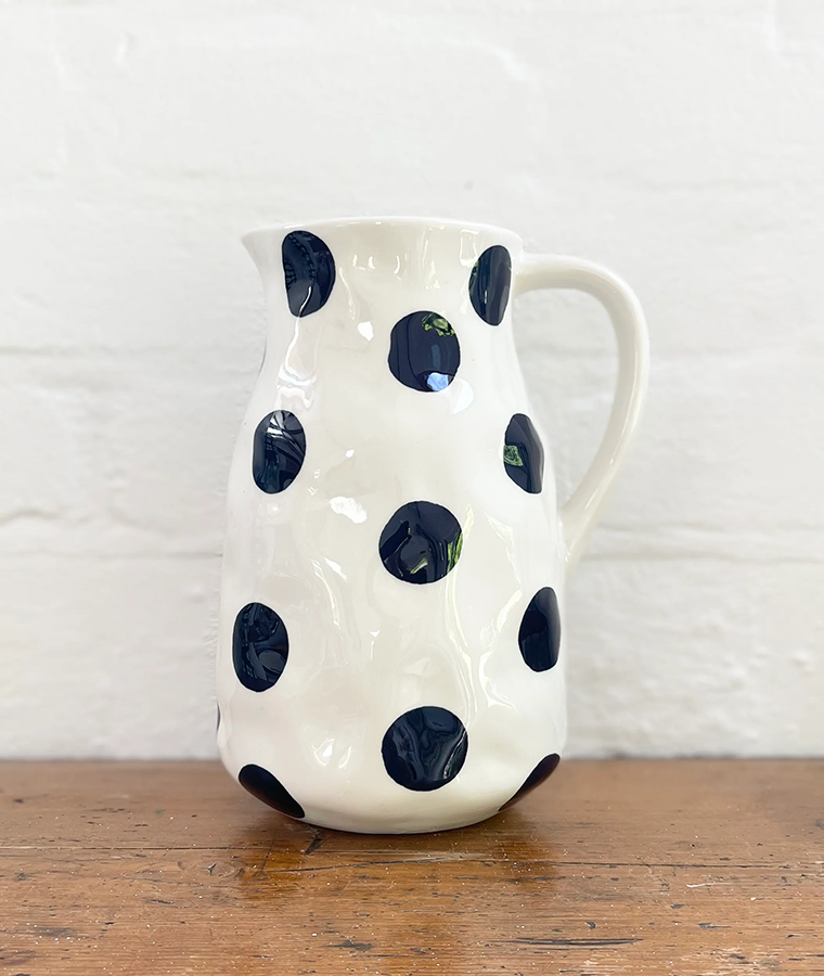 Large navy spot jug - noss