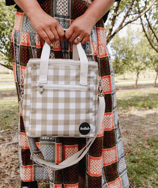 Kollab - mini cooler Olive check