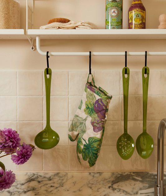 Enamel sage kitchen set - B & N