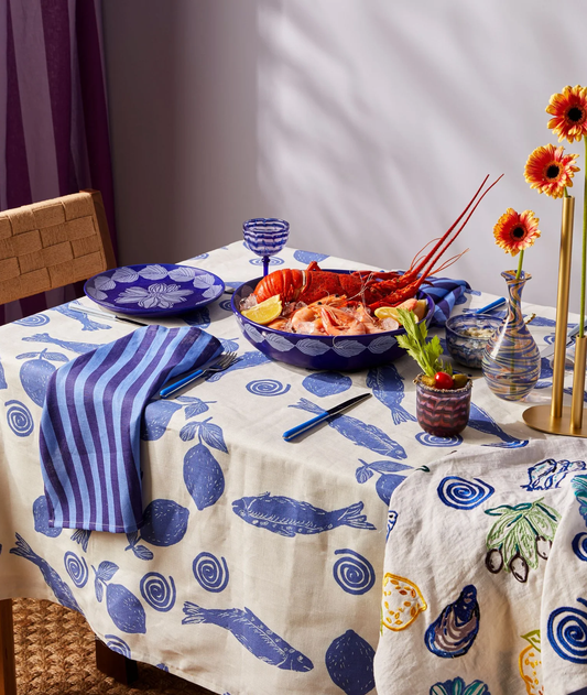 Watercolour blue tumblers - B & N