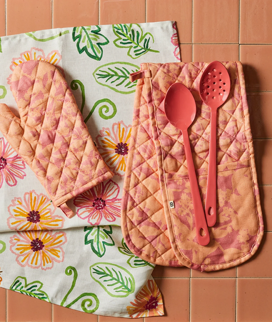 Herbs pink pot holder - B & N
