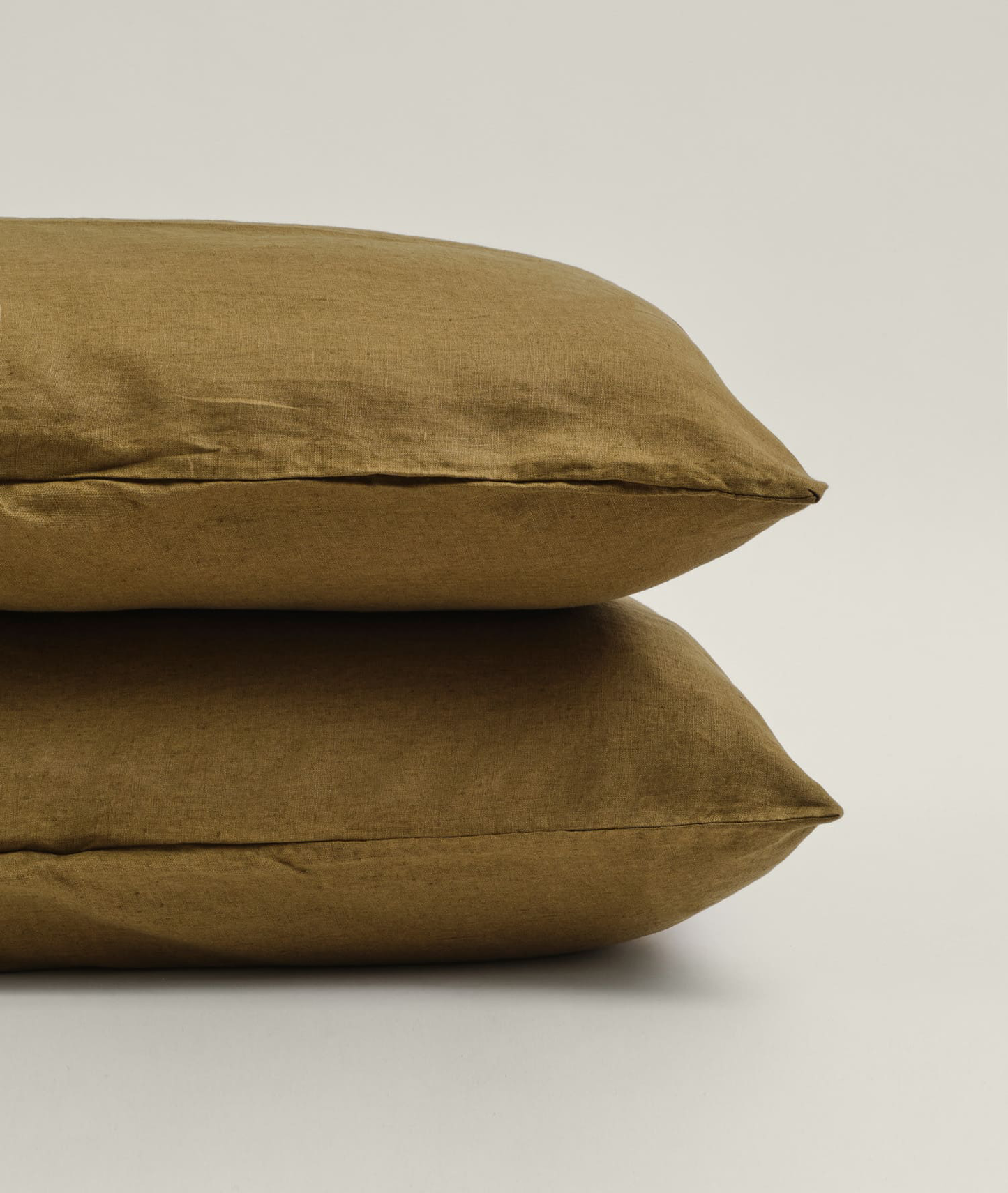 100% Linen Pillowcase Set (of two) in Olive