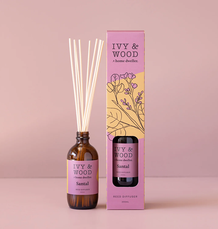 Homebody reed diffuser - ivy and wood