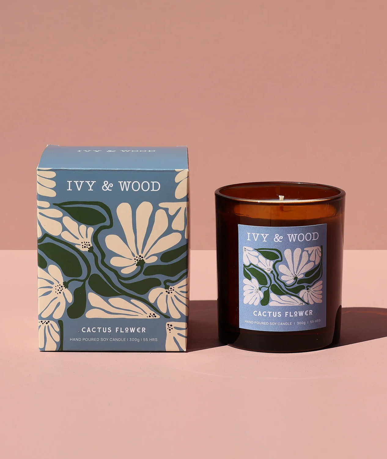 Flora candle 300g - ivy and wood