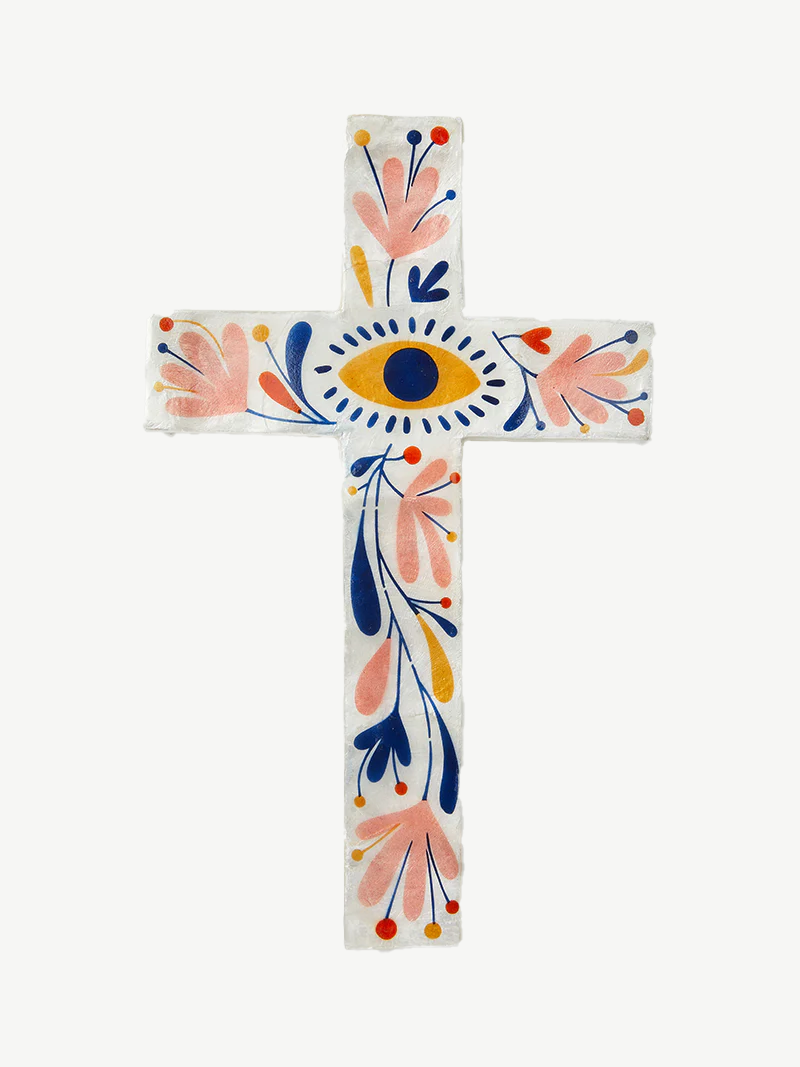 Jones & Co Tulum cross large multi eye