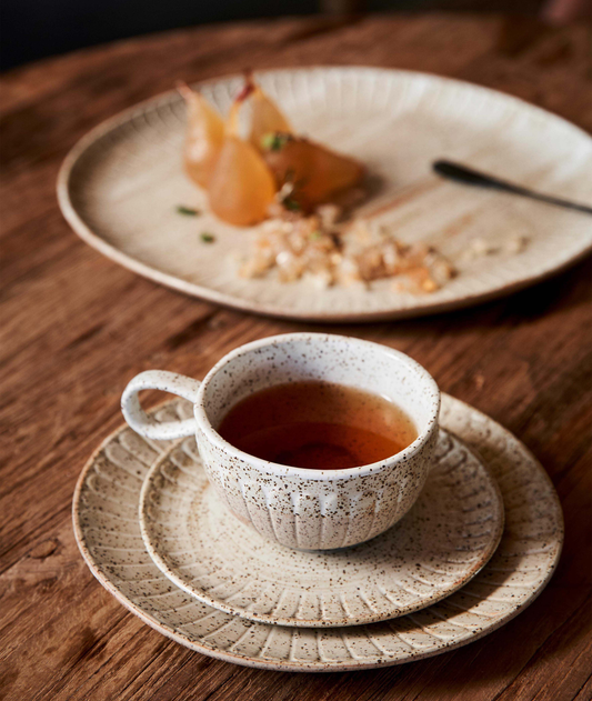 Robert Gordon - CUP & SAUCER-WHITE CEYLON