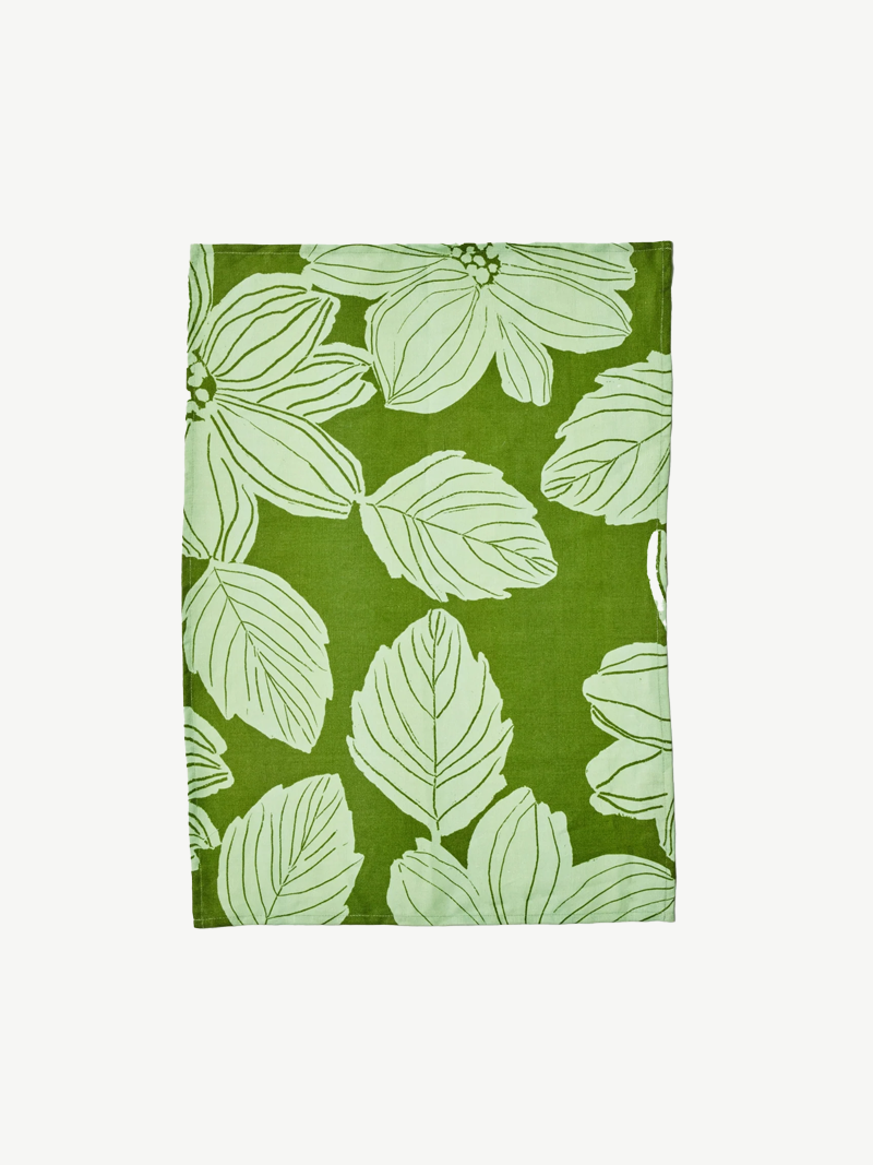 Margo Green tea towel - B & N