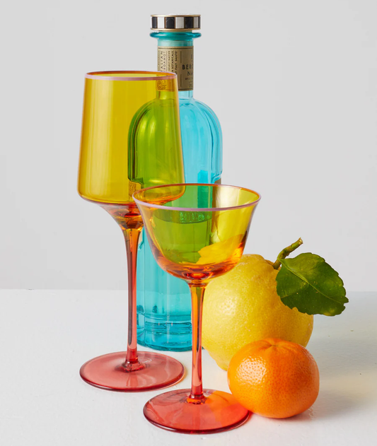 Kip & Co - Tropical Punch Vino Glass 2P Set One Size