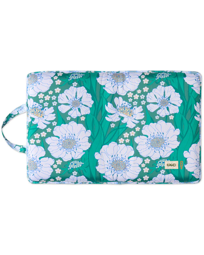 Kip & Co Tumbling Flowers Green Garden Kneeling Mat one size