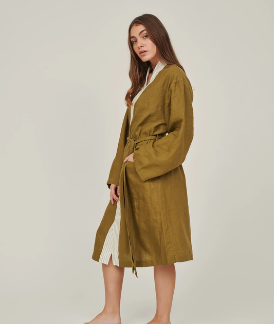 Carlotta & Gee - robe Olive (s-m)