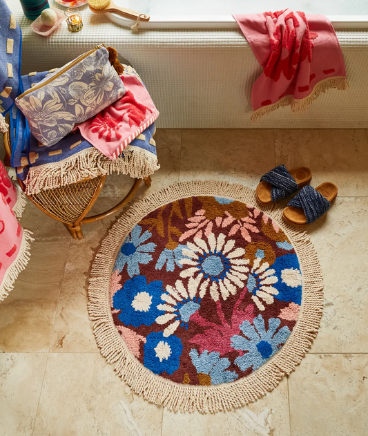 Sage x Clare Joti Round Bath Mat