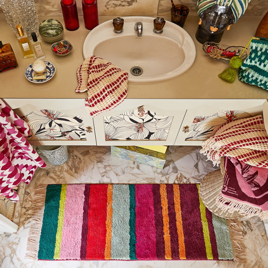 Sage x Clare Corinne bath runner