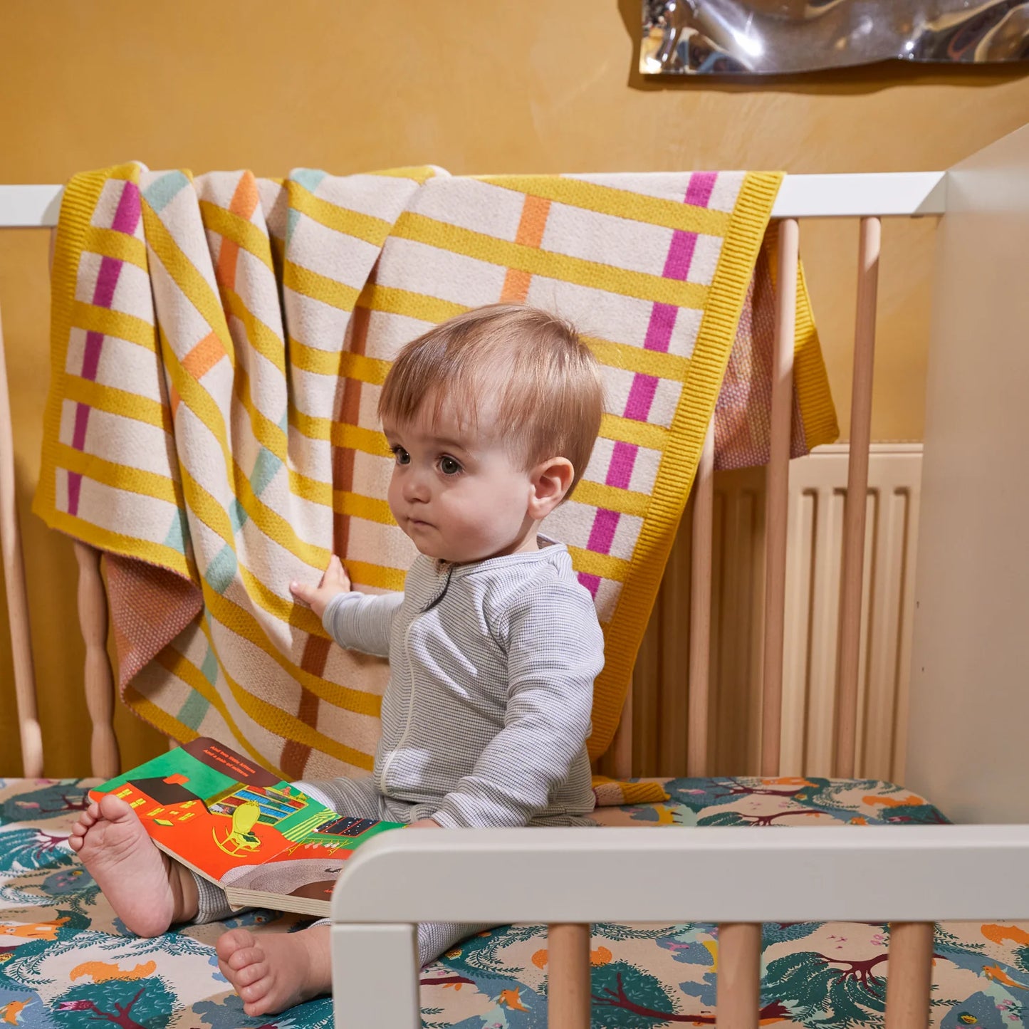 Sage x Clare Morell blanket pram blanket