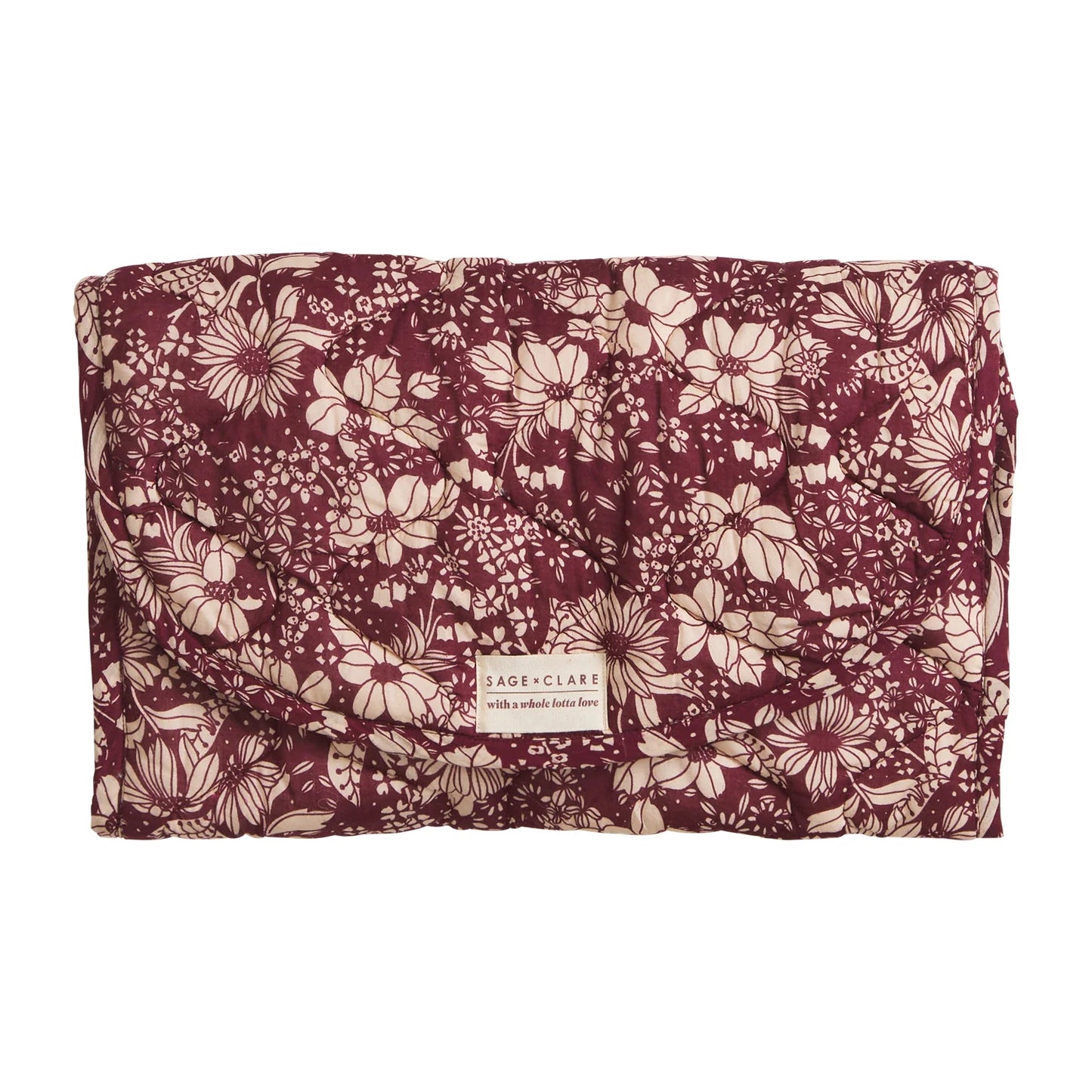 Sage x Clare Evette change mat - mahogany