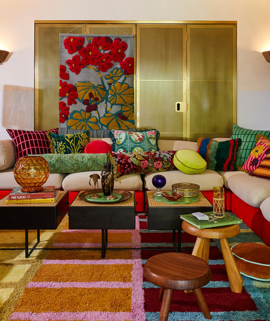 Sage x Clare Gigi Velvet Cushion - Forest Feather Insert