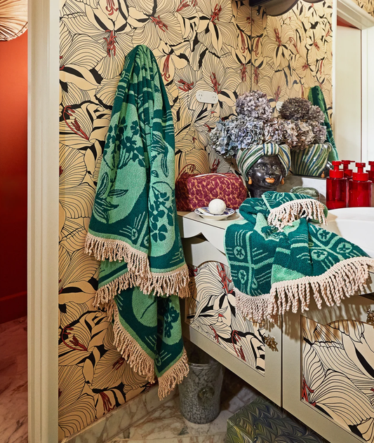 Sage x Clare Gigi Hand Towel - Emerald
