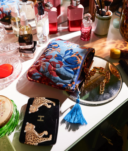 Sage x Clare Margot Velvet Pouch