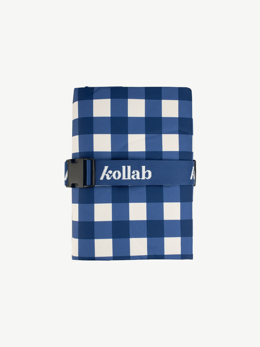 Kollab - picnic mat - pink houndstooth