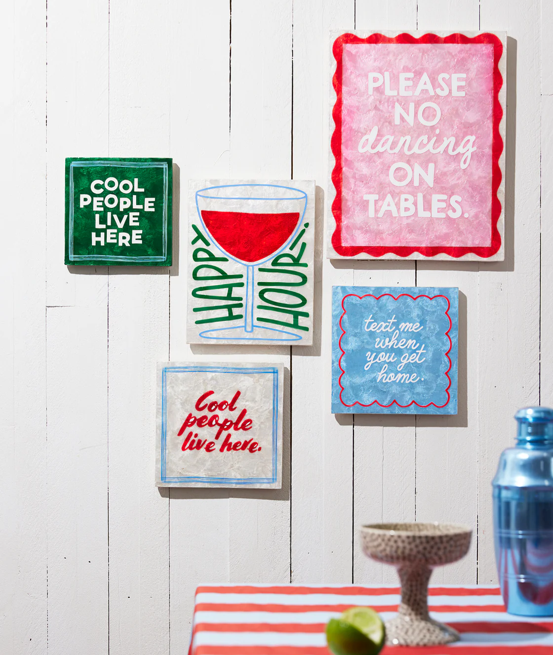FUN HOUSE TEXT TILE