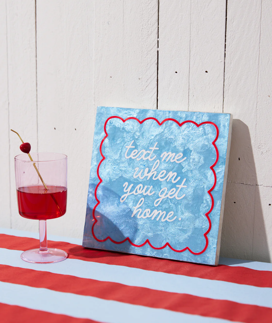 FUN HOUSE TEXT TILE