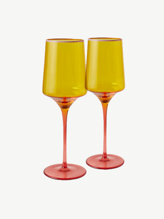 Tropical Punch Vino Glass 2P Set