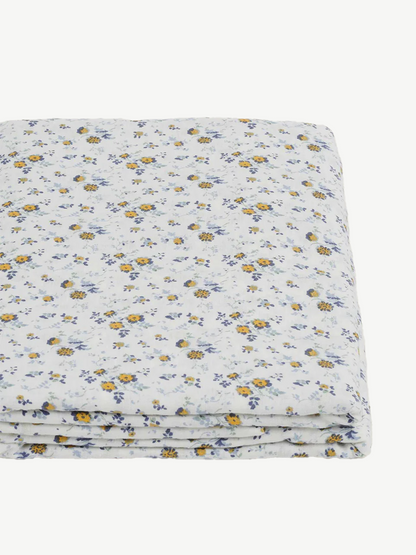100% Linen Flat Sheet in Summer Floral Sale price - King