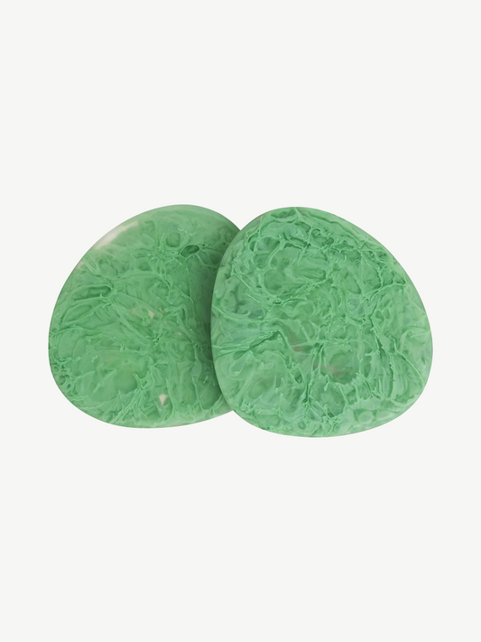 Sage x Clare Fenella Coasters - Set of 2 -Fuchsia