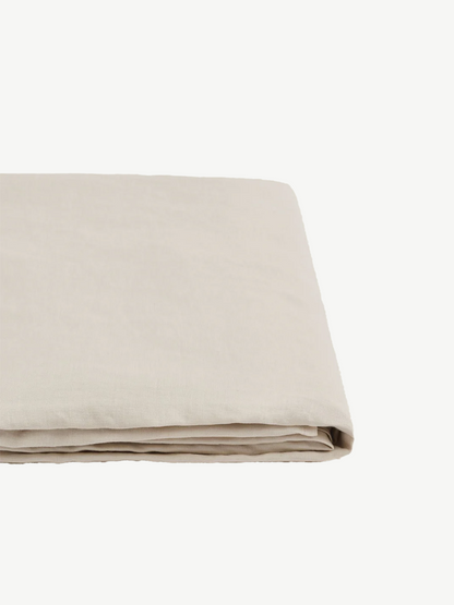 Carlotta & Gee - flat sheet queen cream