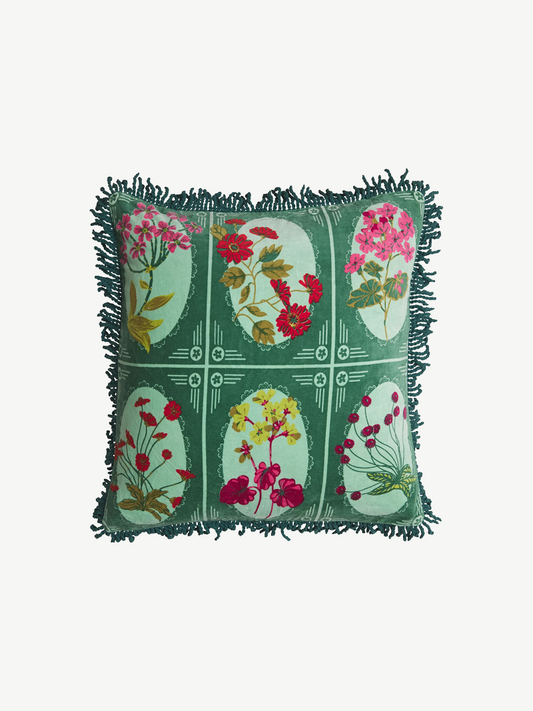 Sage x Clare Gigi Velvet Cushion - Forest Feather Insert