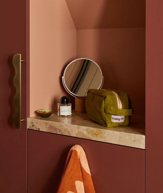 Mosey me - corduroy dopp kit pistachio