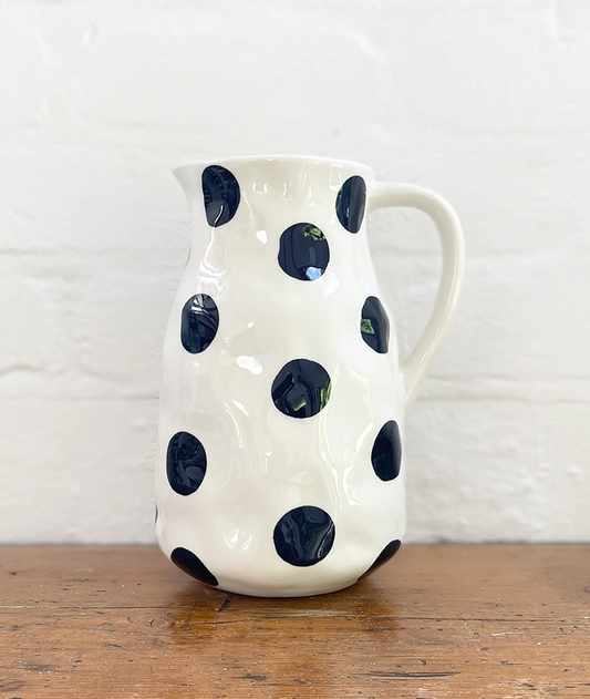 Large navy spot jug - noss