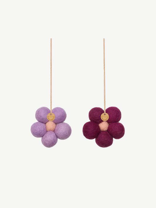 Home Dweller- Felt Flower Fresheners - Amber and Lavender