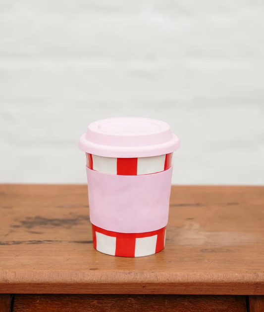 Noss - Travel Mug - Red Gingham