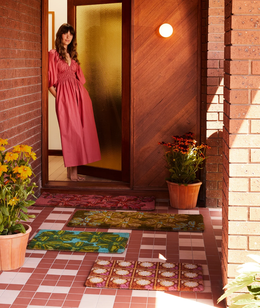 Candy khaki Long Door Mat -  B & N