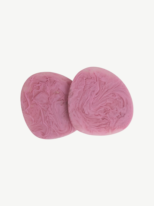 Sage x Clare Fenella Coasters - Set of 2 -Fuchsia