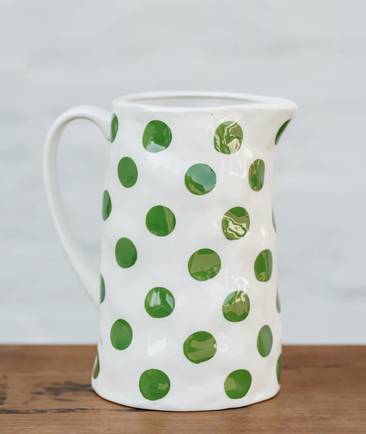 Medium jug forest green spot - noss