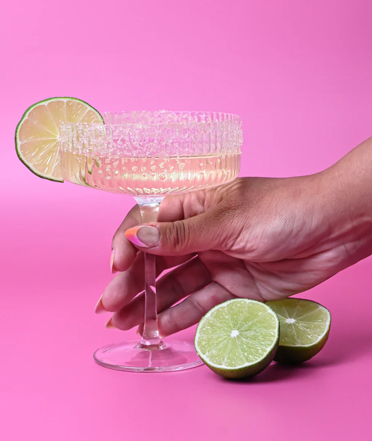 Hazel ribbed coupe glass - s coop