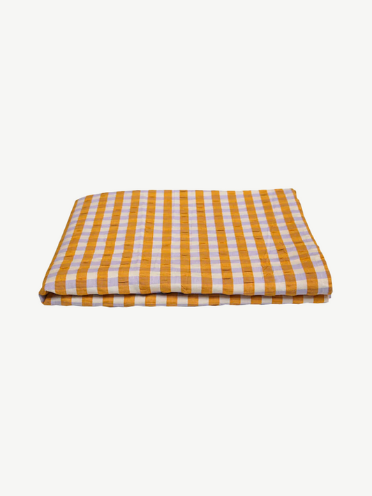 Mosey Me - Mango Seersucker Tablecloth
