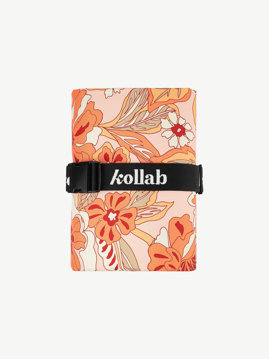 Kollab - picnic mat - pink houndstooth
