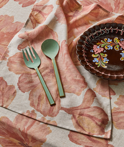 Enamel candy salad servers  - B & N