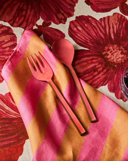 Enamel candy salad servers  - B & N