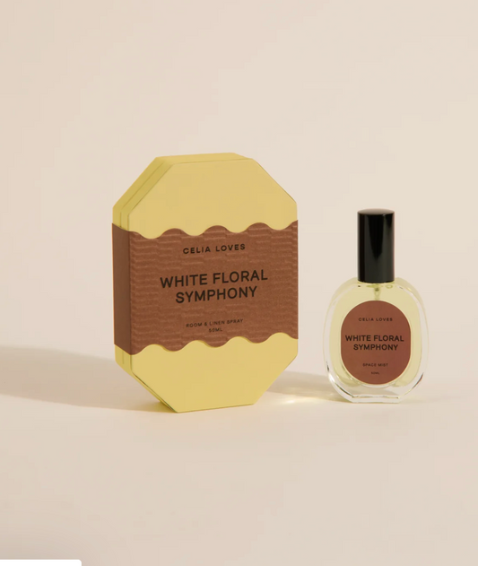 Celia Loves - Space mist White Floral Symphony