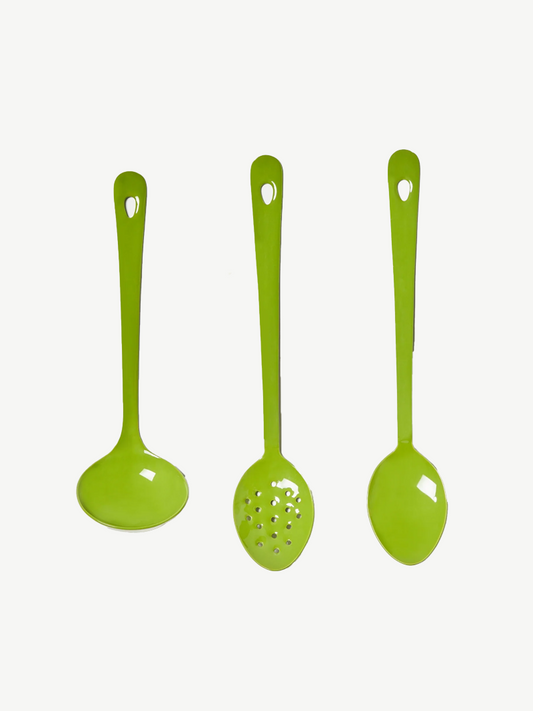 Enamel sage kitchen set  - B & N