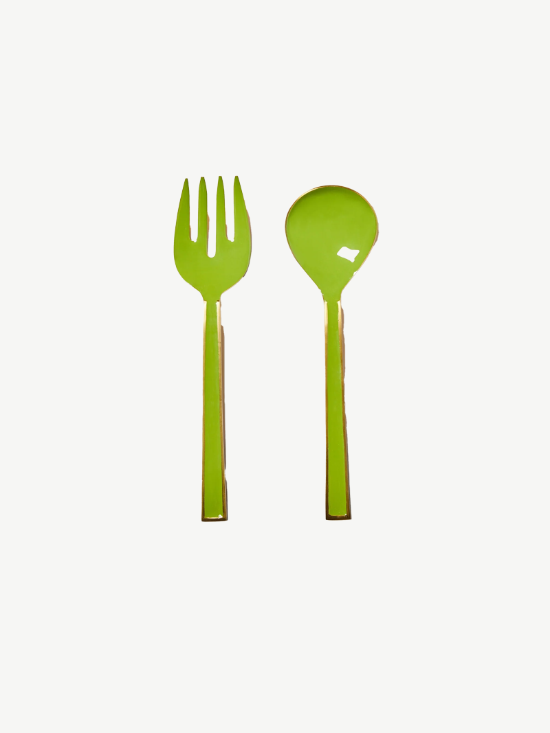 Enamel candy salad servers  - B & N