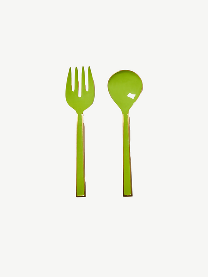 Enamel candy salad servers  - B & N