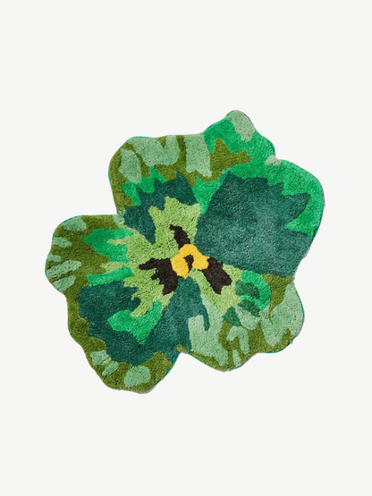 Pansy Green bath mat -  B & N