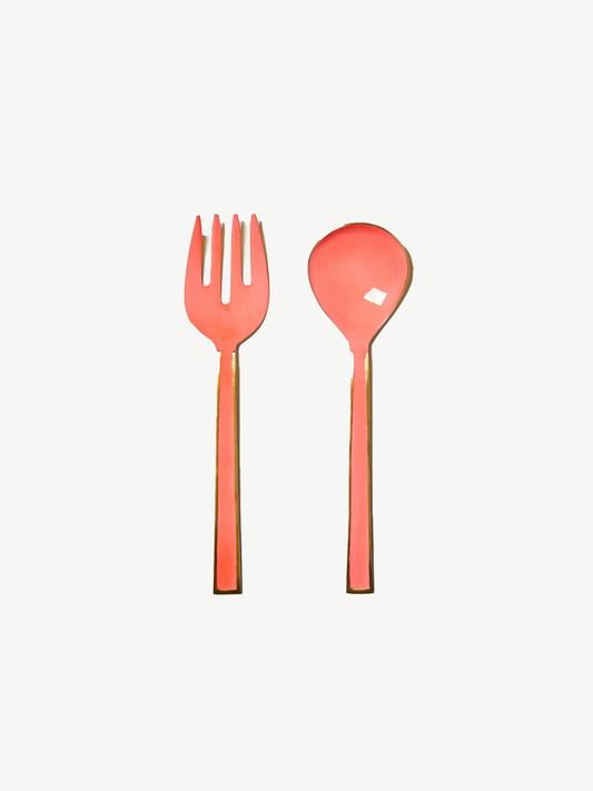 Enamel candy salad servers  - B & N